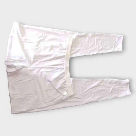 Danskin Womens Leggings Sz Small White Tights Ankle Ballet Dance‎ - Picture 2 of 6